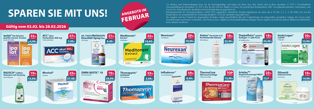 Übersicht über aktuelle Aktionsartikel